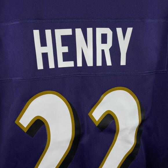 Baltimore Ravens #22 Derrick Henry Stitched Size 2XL Nike Jersey! NWOT 🔥 - Picture 2 of 8